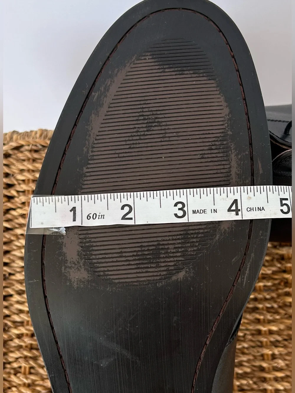 Banana Republic Men’s Italian Leather Derby Dress Shoe Lace-Up Black Size 13